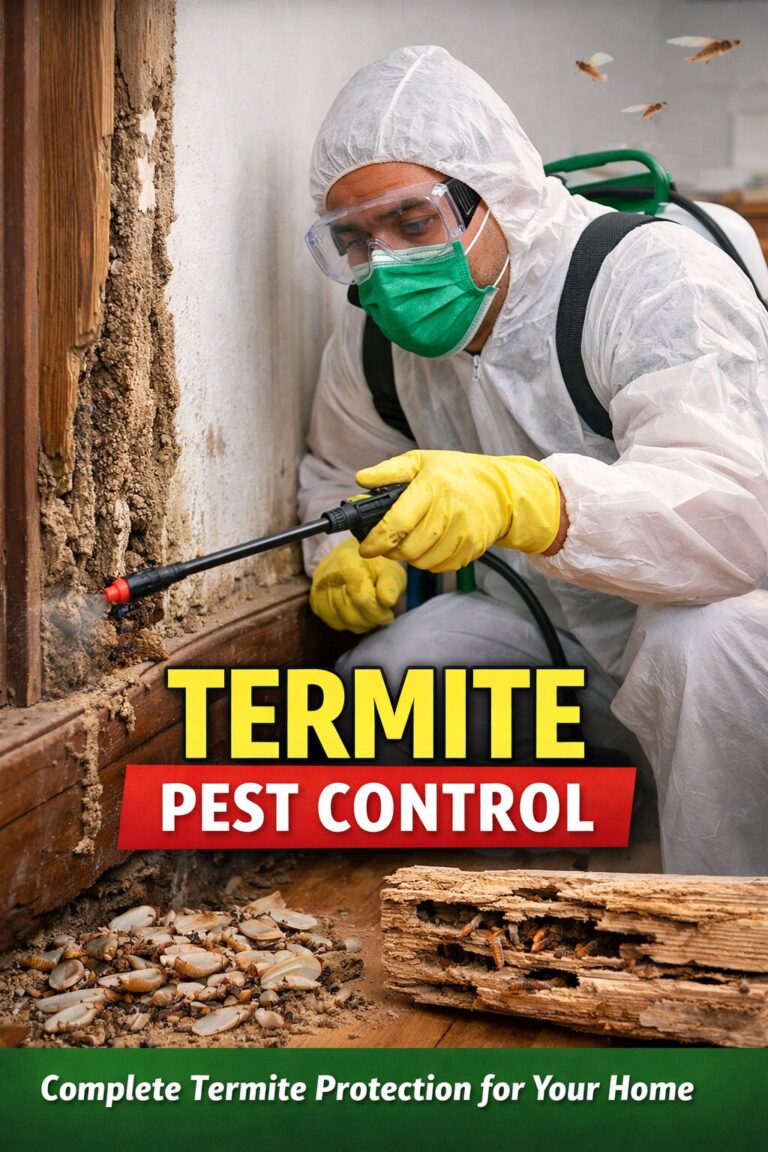 Professional termite pest control treatment in Hyderabad by HiLife